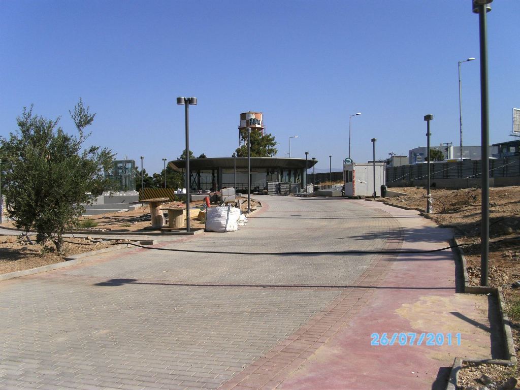 Πρόοδος της επέκτασης του Μετρό προς Ελληνικό,  Αύγουστος 2011. Πηγή: Αττικό Μετρό
