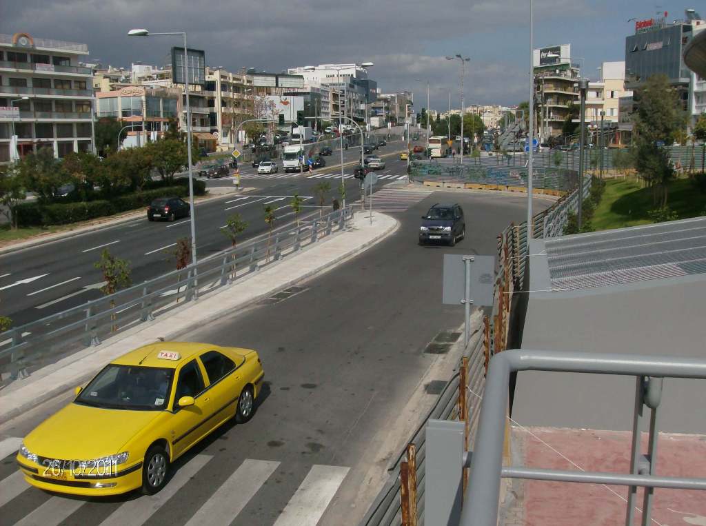 Πρόοδος της επέκτασης του Μετρό προς Ελληνικό, Οκτώβριος 2011. Πηγή: Αττικό Μετρό