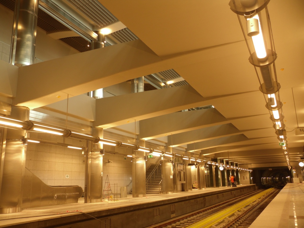 Πρόοδος επέκτασης του Μετρό προς Ανθούπολη, Φεβρουάριος 2012. Πηγή: Αττικό Μετρό