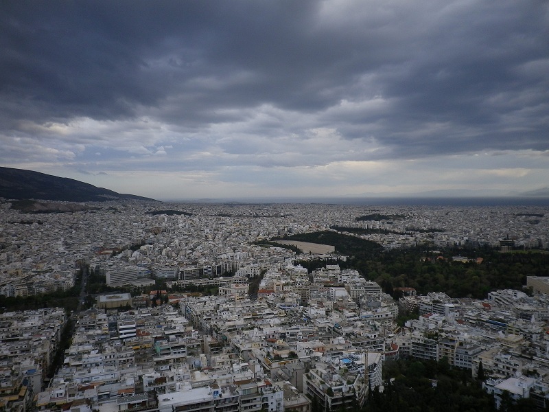 Η θέα από την κορυφή του λόφου Η θέα από την κορυφή του λόφου