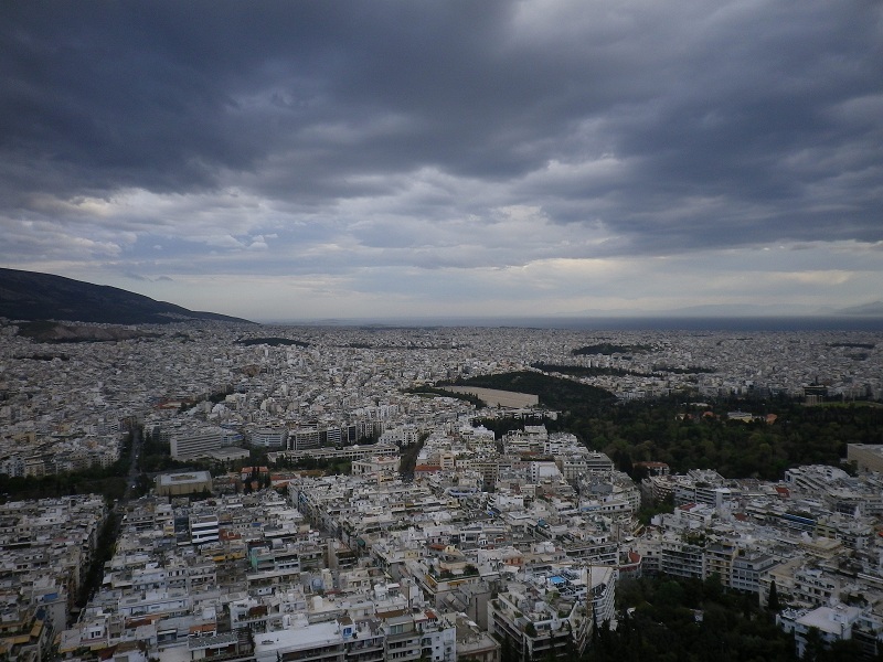 Η θέα από την κορυφή του λόφου